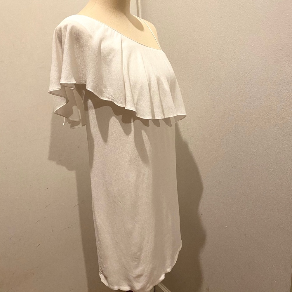 1.STATE White Ruffle Dress 2 Small - Picture 3 of 8